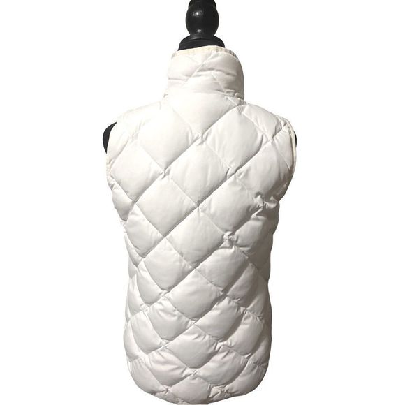 J. Crew white puffer vest size small excellent condition - Picture 5 of 5